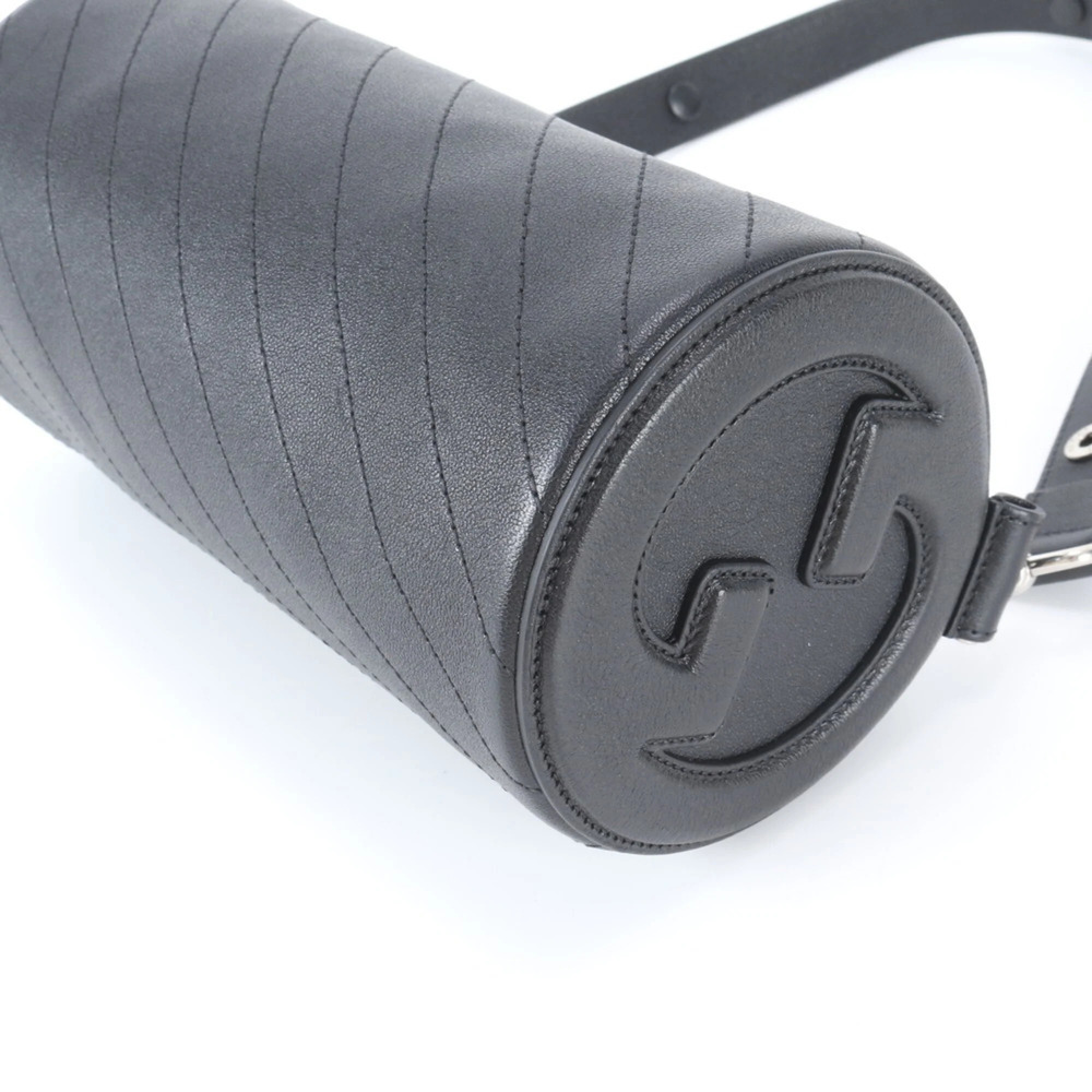 GUCCI Black Leather Shoulder Bag - Picture 5 of 9